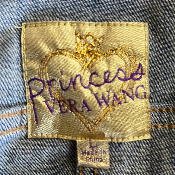 Princess Vera Wang jean pearl-embellished jackwt - Picture 6 of 8